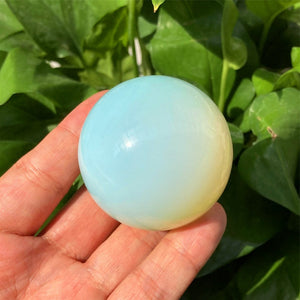 45mm+ White Opalite Ball, Quartz Sphere, Crystal Ball, Divination Ball, Mineral Specimen, Home Decoration, Reiki Healing, Crystal Gifts.