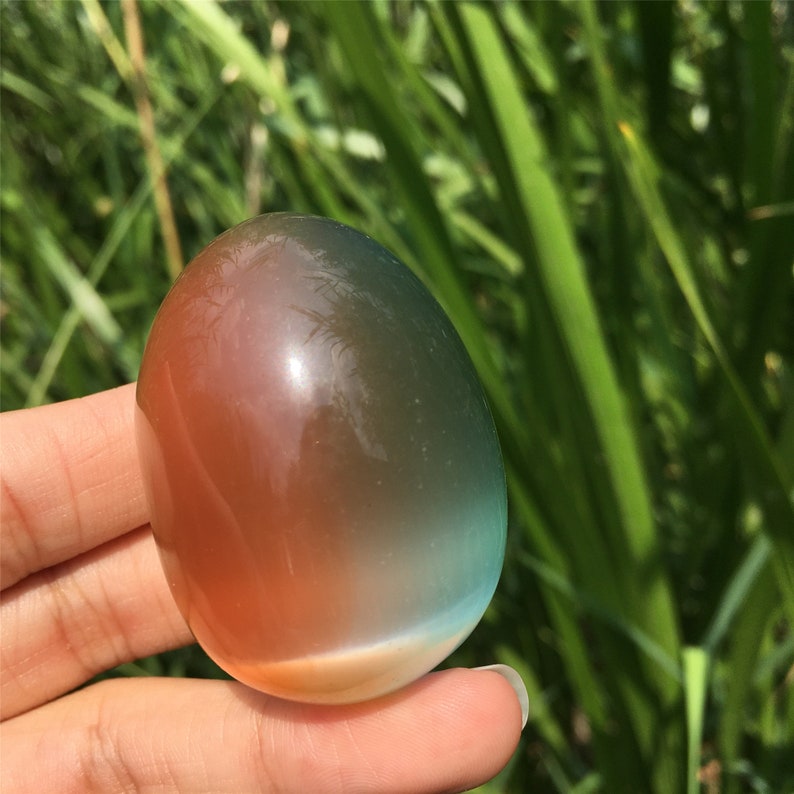 80g+ Colours Cat's Eye Jasper Egg,Quartz Egg,Crystal Carving,Reiki Healing,Home Decoration,Crystal Gifts,Mineral Samples,Crystal Collection