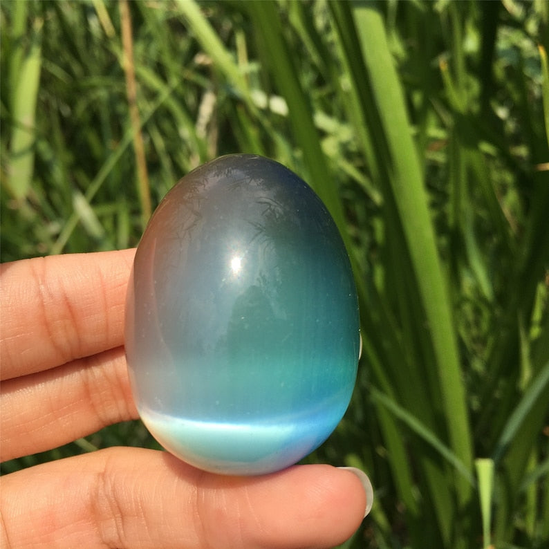 80g+ Colours Cat's Eye Jasper Egg,Quartz Egg,Crystal Carving,Reiki Healing,Home Decoration,Crystal Gifts,Mineral Samples,Crystal Collection