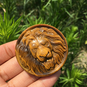 1PC Natural Tiger Eye Jasper Lion,Quartz Crystal Lion,Crystal Carved,Mineral Specimen,Rock,Home Decoration,Reiki Healing,Crystal Gift 40g+