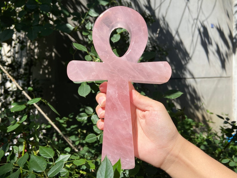 7.8'' Natural Elixir Rose quartz Anka, Quartz Crystal，crystal Anka，crystal wand，crystal point，crystal Healing，crystal healing