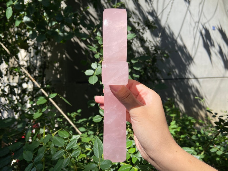7.8'' Natural Elixir Rose quartz Anka, Quartz Crystal，crystal Anka，crystal wand，crystal point，crystal Healing，crystal healing