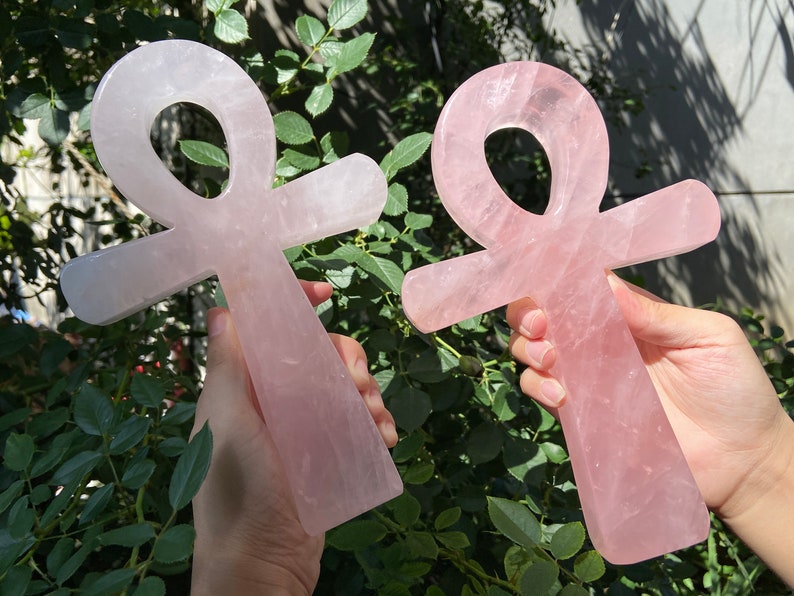 7.8'' Natural Elixir Rose quartz Anka, Quartz Crystal，crystal Anka，crystal wand，crystal point，crystal Healing，crystal healing