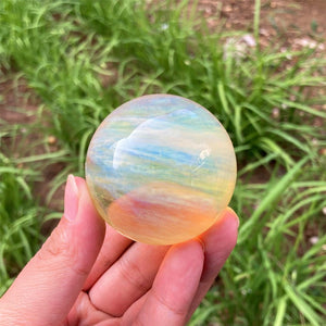 50mm+ Yellow Smelting Stone Ball,Quartz Sphere,Crystal Ball,Reiki Healing,Home Decoration,Crystal Divination,Crystal Chakra,Crystal Gifts