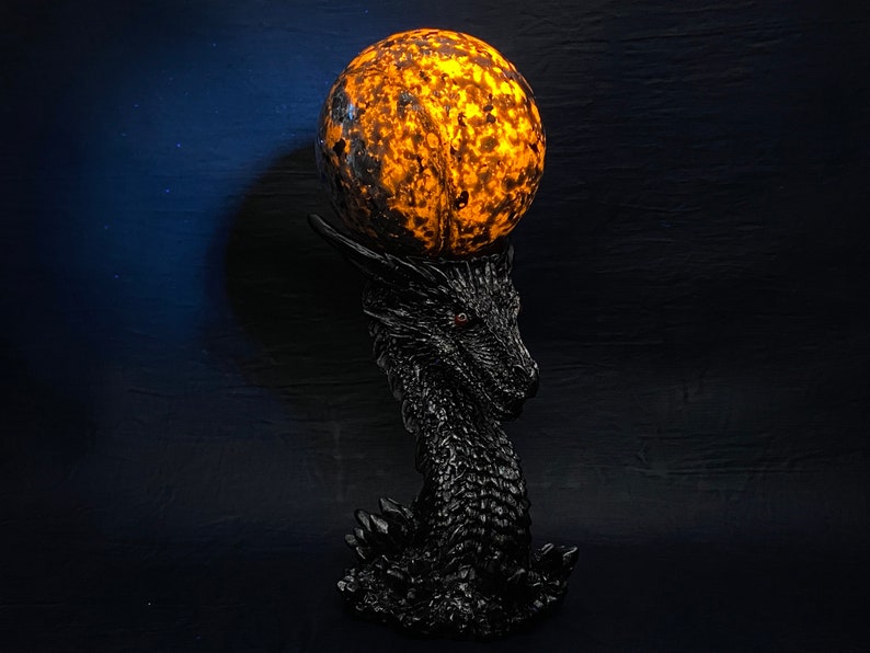60mm+ Natural Yooperlite ball+Resin dragon base，Crystal sphere，Quartz Crystal Ball，Crystal decor，Yooperlite ball，Crystal Healing