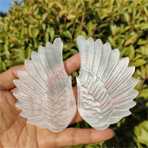 1PC Natural Selenite Wing,Quartz Crystal Wing,Mineral Samples,Selenite Animals,Crystal Gifts,Home Decoration,Reiki Healing 60g+