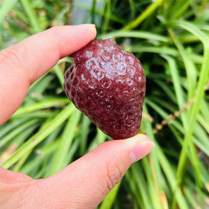 1.8inch+ Natural Hand Strawberry Quartz Strawberry Model Carved,Quartz Crystal Fruits Carved,Home Decoration,Crystal Reiki Heal,Crystal Gift