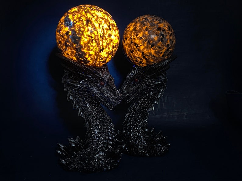 60mm+ Natural Yooperlite ball+Resin dragon base，Crystal sphere，Quartz Crystal Ball，Crystal decor，Yooperlite ball，Crystal Healing