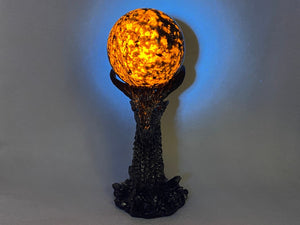 60mm+ Natural Yooperlite ball+Resin dragon base，Crystal sphere，Quartz Crystal Ball，Crystal decor，Yooperlite ball，Crystal Healing