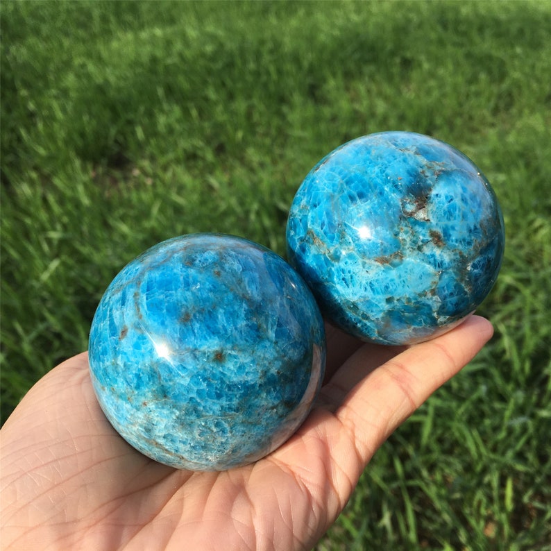 45-65mm Natural Apatite Sphere,Quartz Crystal Ball,Mineral Specimen,Reiki Healing,Home Decoration,Crystal Gift,Divination Ball,Prophecy Ball