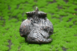 2'' Carved Yooperlite Dragon skull，carved Dragon，Crystal Dragon，Quartz Crystal，crystal decor，Crystal ornament，Crystal Healing