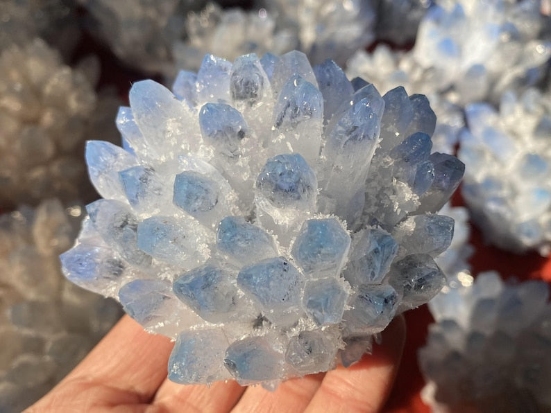 350g+ Natural Quartz Crystal Cluster,blue Cultivation in laboratory quartz cluster,Crystal VUG,Crystal cluster,mineral，Crystal Gifts 1PC