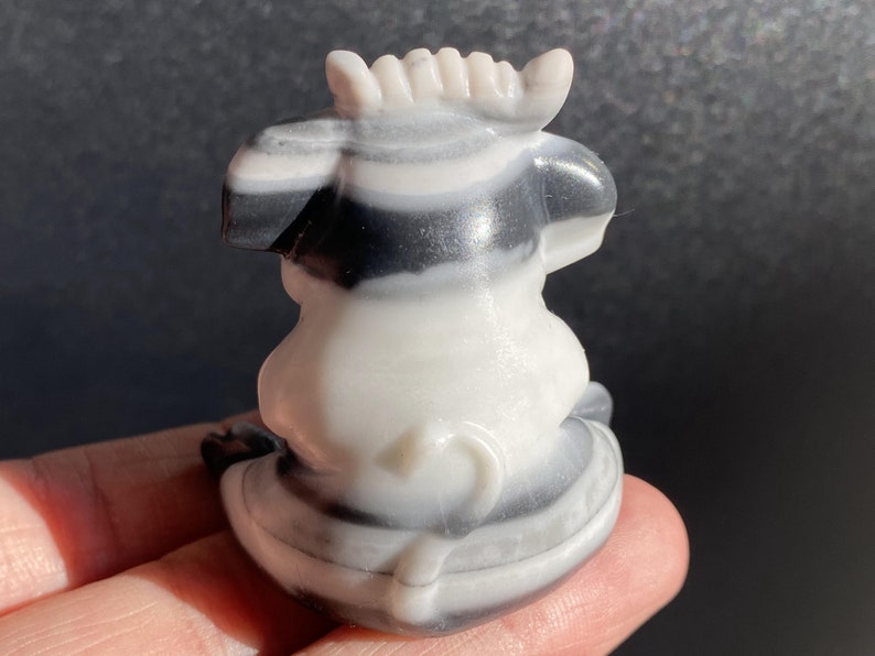 2.2" Natural Tai chi stone Carved cow，Crystal Carved cow，Tai chi stone Carved cow， Healing，cow carving，Christmas Gifts 1PC