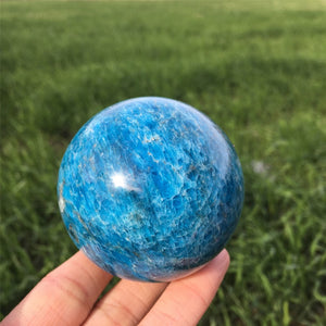 1PC 50mm+ Natural Apatite Sphere,Quartz Crystal Ball,Mineral Specimen,Rock,Reiki Healing,Crystal Gifts,Divination Ball,Prophecy Ball 350g+