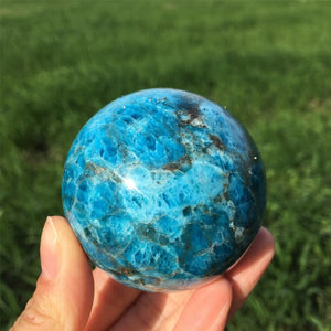 45-65mm Natural Apatite Sphere,Quartz Crystal Ball,Mineral Specimen,Reiki Healing,Home Decoration,Crystal Gift,Divination Ball,Prophecy Ball