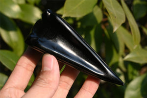 3.8'' Natural Hand Carved Obsidian bird skull，Crystal statue，Quartz Crystal，Crystal skull，Crystal animal，Crystal healing stone 1PC