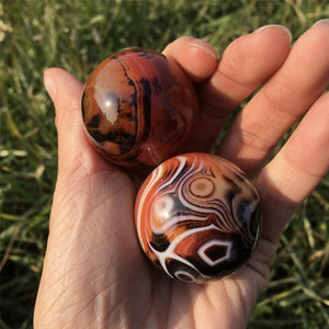 1PC 35mm+ Natural Sardonyx Sphere,Quartz Crystal Ball,Rock,Home Decoration,Reiki Healing,Crystal Gifts,Divination Ball,Prophecy Ball 60g+