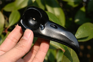 3.8'' Natural Hand Carved Obsidian bird skull，Crystal statue，Quartz Crystal，Crystal skull，Crystal animal，Crystal healing stone 1PC