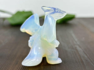 2.4" Opalite Carved Charizard，Crystal Pokemon Carving,Opalite Charizard，Home Decor，Reiki Healing Skull，Crystal gifts 1PC