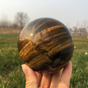 Natural Tiger Eye Jasper Sphere,Quartz Crystal Ball,Home Decoration,Reiki Heal,Crystal Gifts,Mineral Specimen,Divination Ball,Prophecy Ball