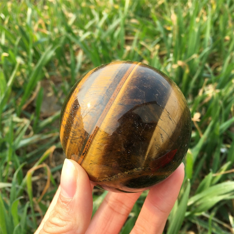 Natural Tiger Eye Jasper Sphere,Quartz Crystal Ball,Home Decoration,Reiki Heal,Crystal Gifts,Mineral Specimen,Divination Ball,Prophecy Ball