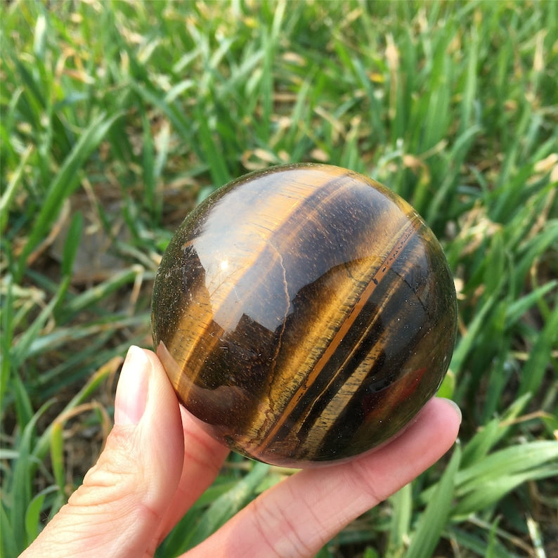 Natural Tiger Eye Jasper Sphere,Quartz Crystal Ball,Home Decoration,Reiki Heal,Crystal Gifts,Mineral Specimen,Divination Ball,Prophecy Ball