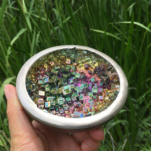1PC Natural Bismuth Ore Bowl,Quartz Crystal Specimen,Mineral Specimen,Crystal Tower,Home Decoration,Reiki Healing,Teaching Materials 400g+