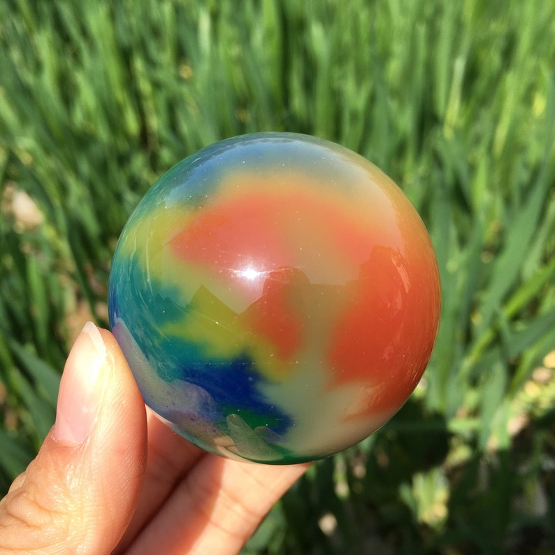 180g+ Colours Cat's Eye Jasper Ball,Quartz Sphere,Crystal Carving,Reiki Healing,Home Decoration,Energy Crystal,Crystal Gift,Mineral Specimen