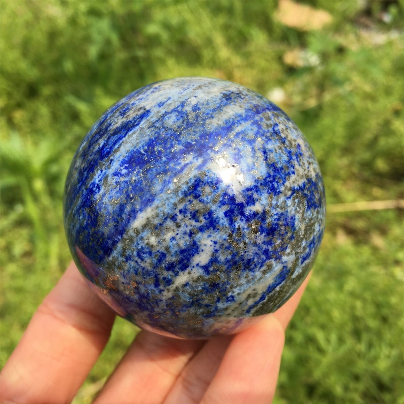 Natural Lapis Lazuli Sphere,Quartz Crystal Ball,Mineral Specimen,Rock,Reiki Healing,Crystal Gifts,Divination Ball,Prophecy Ball
