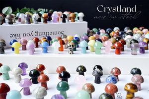 500PC！Special offer！Natural crystal mushroom/Mini mushroom/Small mushroom/Mushroom pendant/Mushroom carved/Mushroom necklace/crystal healing