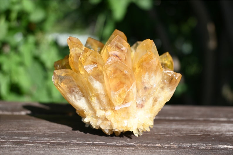 200G+ Citrine quartz Cluster Crystal，yellow Quartz Point VUG，Mineral Specimen Healing Degaussing Decor Collection 1PC