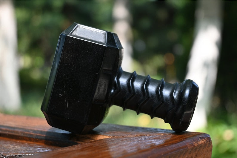 3.8'' carved Obsidian Hammer，Crystal hammer，Crystal Hammer，Reiki Healing，Home Decoration，Crystal Collect，Christmas present 1PC