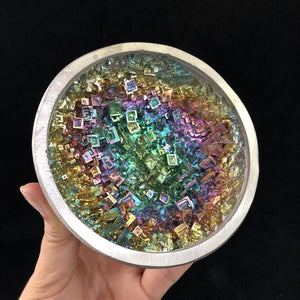 1PC Bismuth Ore Bowl,Quartz Crystal Bowl ,Crystal Sculpture,Collection,Crystal Gift,Crystal Carved,Mineral Specimen,Reiki Healing