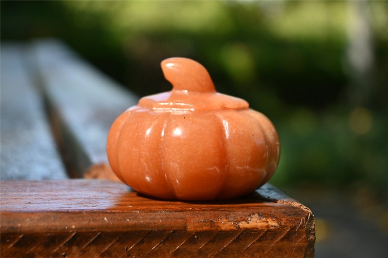 1.9'' Natural Yellow aventurine pumpkin，Pumpkin Skull，Crystal Healing，Halloween pumpkin Decoration，Halloween Gifts Carving，Crystal Gifts