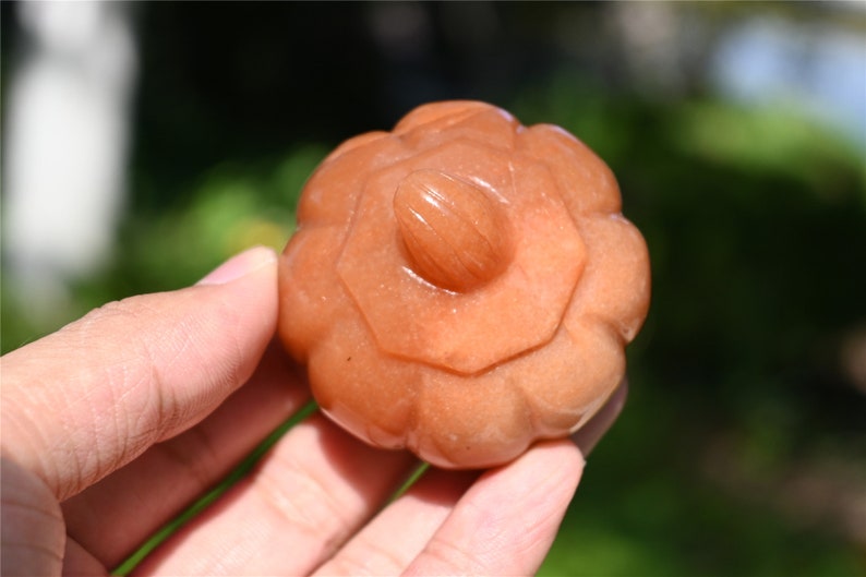 1.9'' Natural Yellow aventurine pumpkin，Pumpkin Skull，Crystal Healing，Halloween pumpkin Decoration，Halloween Gifts Carving，Crystal Gifts