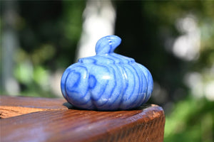 1.9'' Natural Blue aventurine pumpkin，Pumpkin Skull，Crystal Healing，Halloween pumpkin Decoration，Halloween Gifts Carving，Crystal Gifts 1PC