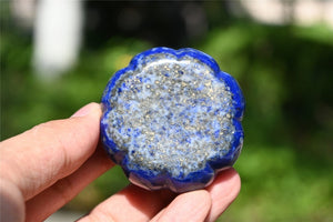 1.9'' Natural Lapis lazuli pumpkin，Pumpkin Skull，Crystal Healing，Halloween pumpkin Decoration，Halloween Gifts Carving，Crystal Gifts 1PC
