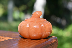 1.9'' Natural Yellow aventurine pumpkin，Pumpkin Skull，Crystal Healing，Halloween pumpkin Decoration，Halloween Gifts Carving，Crystal Gifts