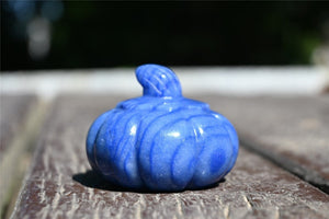 1.9'' Natural Blue aventurine pumpkin，Pumpkin Skull，Crystal Healing，Halloween pumpkin Decoration，Halloween Gifts Carving，Crystal Gifts 1PC