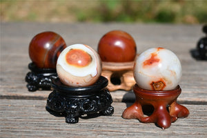 30mm+ Rare Natural lace agate Sphere，Quartz Crystal，Crystal sardonyx ball，Christmas gift，Crystal sphere,Divination ball Healing Gift 1PC