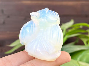 1.6" Opalite Carved Toothless ,Quartz Crystal Carved Dragon，Opalite Toothless,Crystal Dragon Collect，Crystal decor，Crystal Gifts 1PC