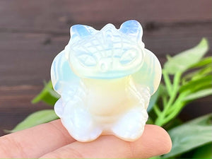 1.6" Opalite Carved Toothless ,Quartz Crystal Carved Dragon，Opalite Toothless,Crystal Dragon Collect，Crystal decor，Crystal Gifts 1PC