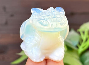 1.6" Opalite Carved Toothless ,Quartz Crystal Carved Dragon，Opalite Toothless,Crystal Dragon Collect，Crystal decor，Crystal Gifts 1PC