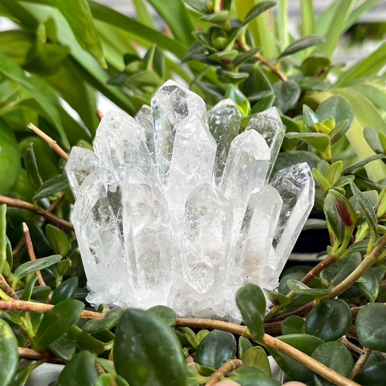 Natural Clear Quartz Crystal Cluster,Crystal Point,Quartz Vug,Mineral Specimen,Home Decoration,Crystal Reiki,Crystal Chakra,Crystal Gift.