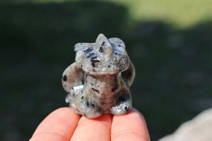 1.2" Natural Yooperlite Carved Toothless ,Yooperlite Dragon,Crystal Toothless,Reiki Healing，Toothless,Home Decor，Crystal Gifts 1PC