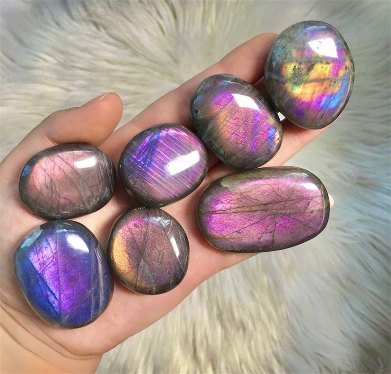 3PCS Wonderful Quality Labradorite Oval Shape Cabochon Loose Gemstone,Crystal Quartz Stone,Beautiful Blue Fire Labradorite For Jewelry.!!
