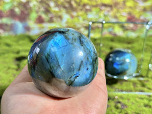 5CM+ Natural Blue Labradorite Hand Carved Sphere,Quartz Crystal Ball,Labradorite Ball,Home Decor,Crystal Healing Divination ball,CrystalGift