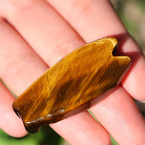 1.8" Natural Tiger'eyes Jasper Carved Cicada,Quartz Crystal Pendant,Cicada Statue,Crystal Cicada,Reiki Healing,Crystal gifts 1PC