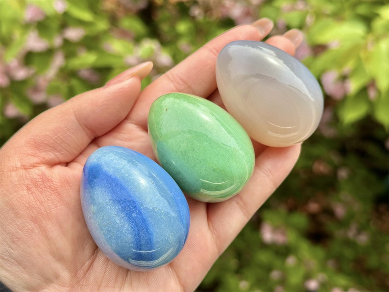 2“ Natural Crystal Quartz Hand Carved Yoni Egg,Tiger Eye Yoni Egg,Crystal Carved,Reiki healing，Home Decoration,Crystal Gifts 1PC