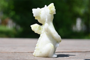 3.2'' Natural Lantian jade Dragon，Crystal dragon，Dragon skull，Crystal gift，Quartz crystal，Crystal decor，Chakra Reiki healing 1PC